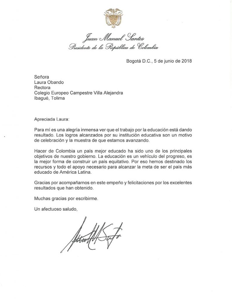 Primer puesto en Calidad ocupado por nuestro Colegio